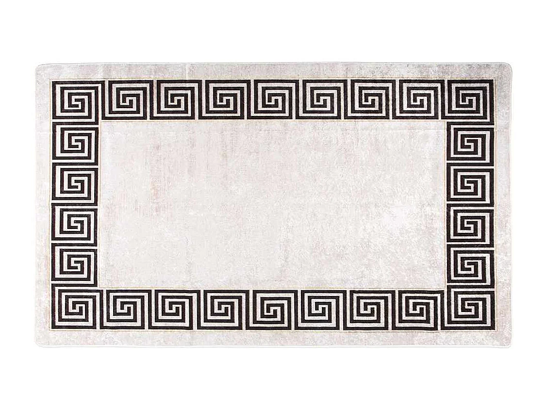 Tapis lavable antidérapant 120x180 cm beige clair