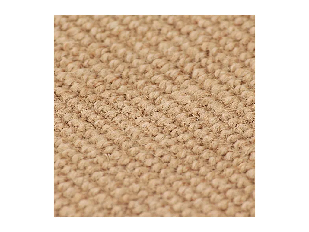 Jute vloerkleed met latex rug 120x180 cm Naturel