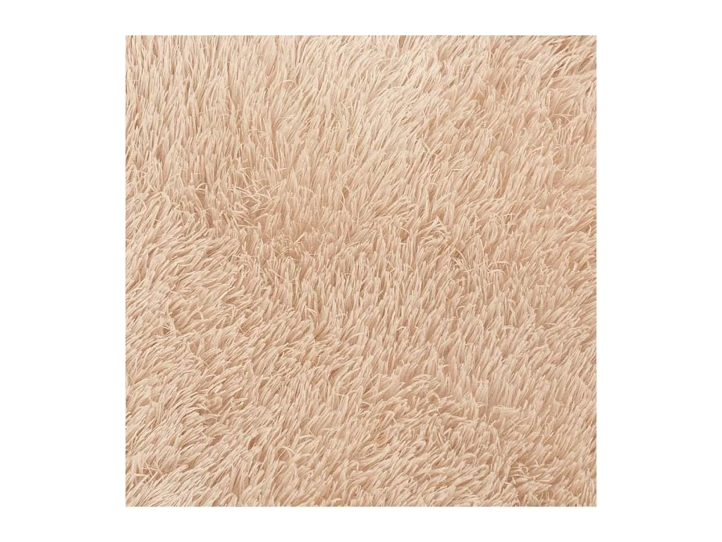 Alfombra shaggy de pelo largo NAVARRA beige 120x170 cm poliéster