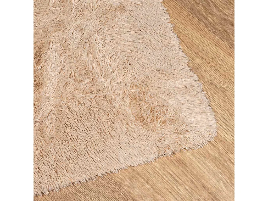Tappeto shaggy a pelo lungo NAVARRA beige 120x170 cm poliestere