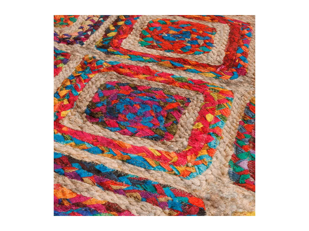 Wasbaar meerkleurig tapijt 160x230 cm antislip