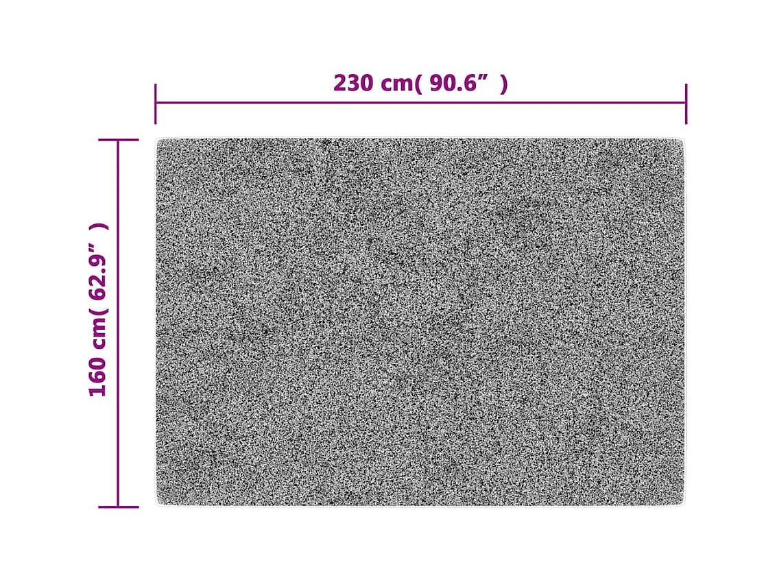 Wasbaar meerkleurig tapijt 160x230 cm antislip