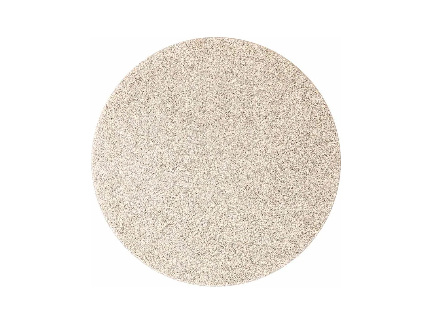 Tapis Crème 120 x 120 cm Polypropylène