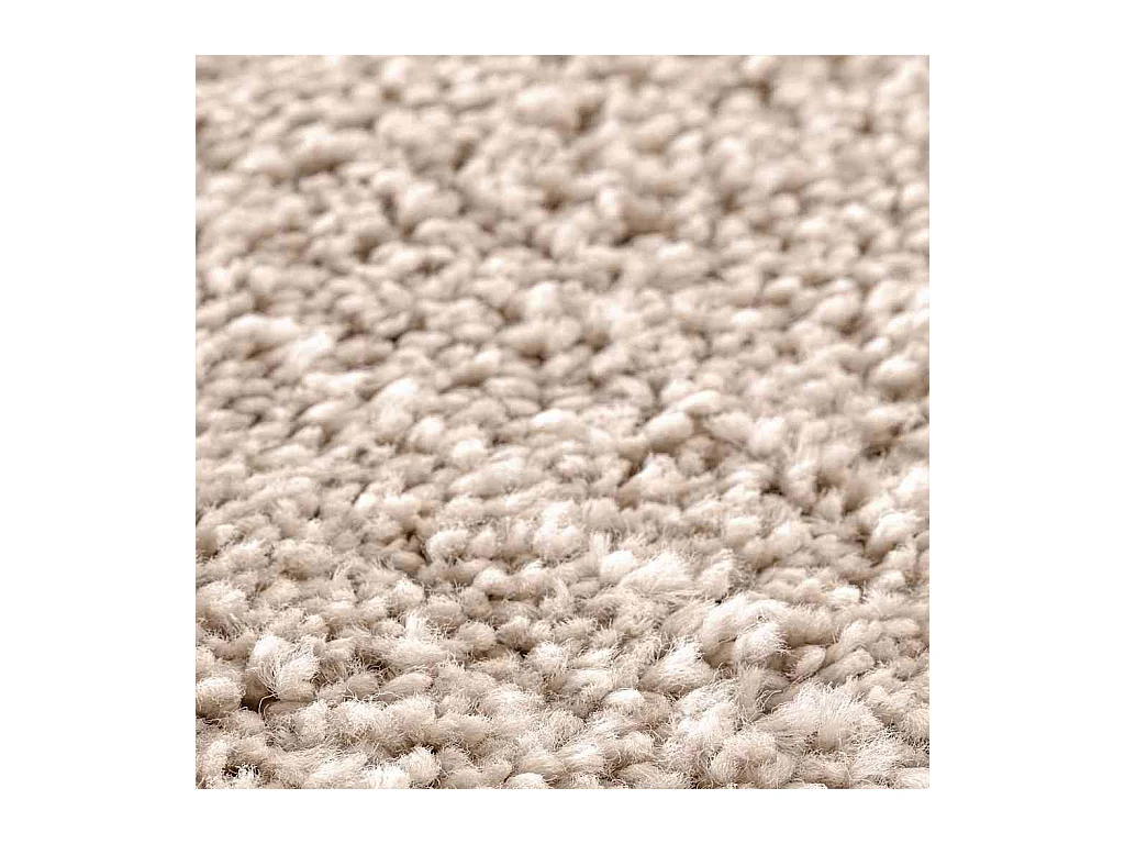 Tapis Crème 120 x 120 cm Polypropylène