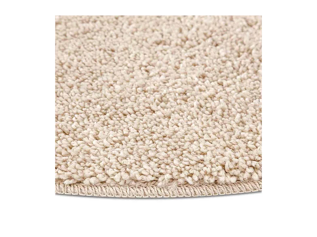 Tapis Crème 120 x 120 cm Polypropylène