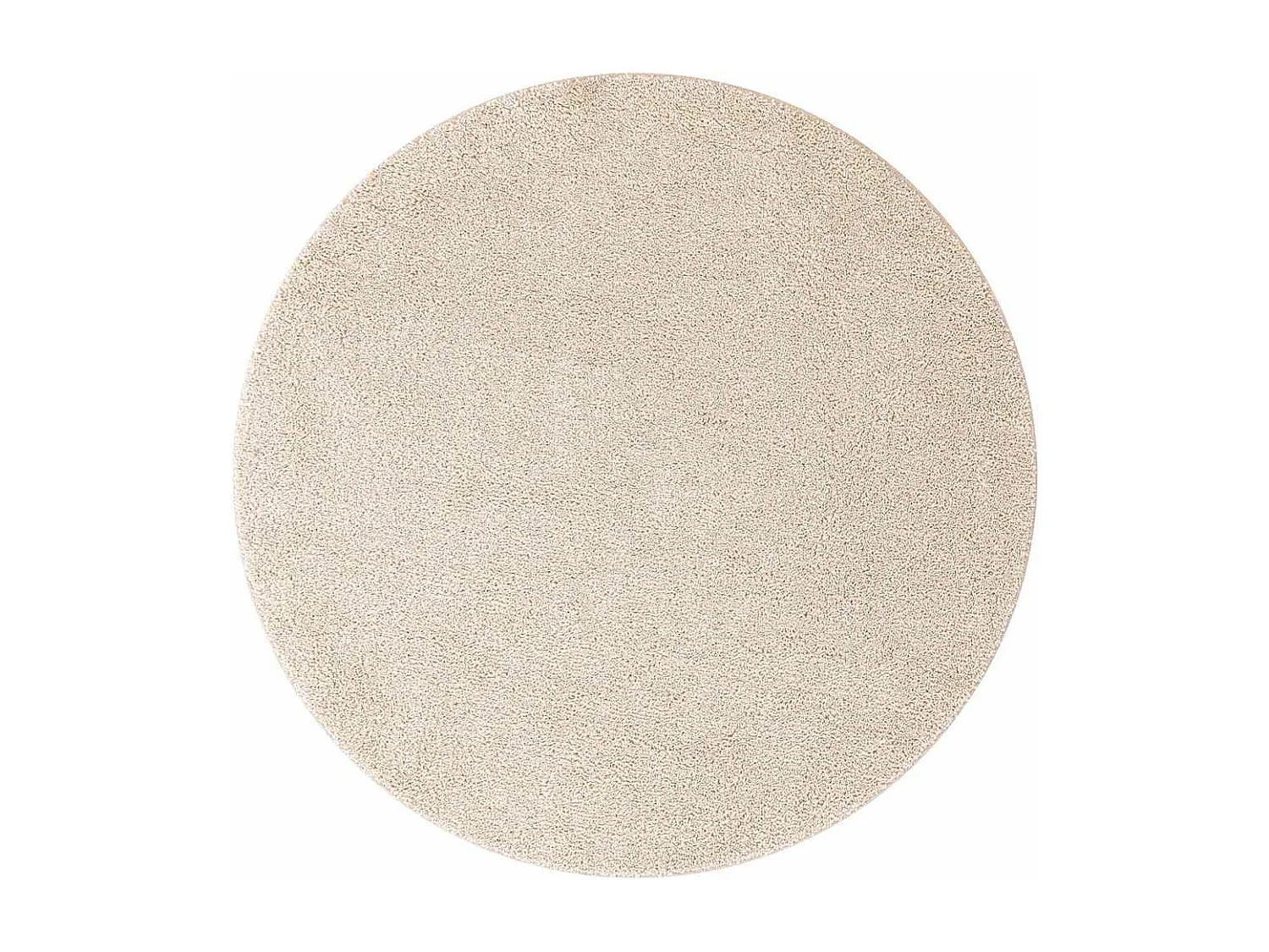Tapis Crème 120 x 120 cm Polypropylène