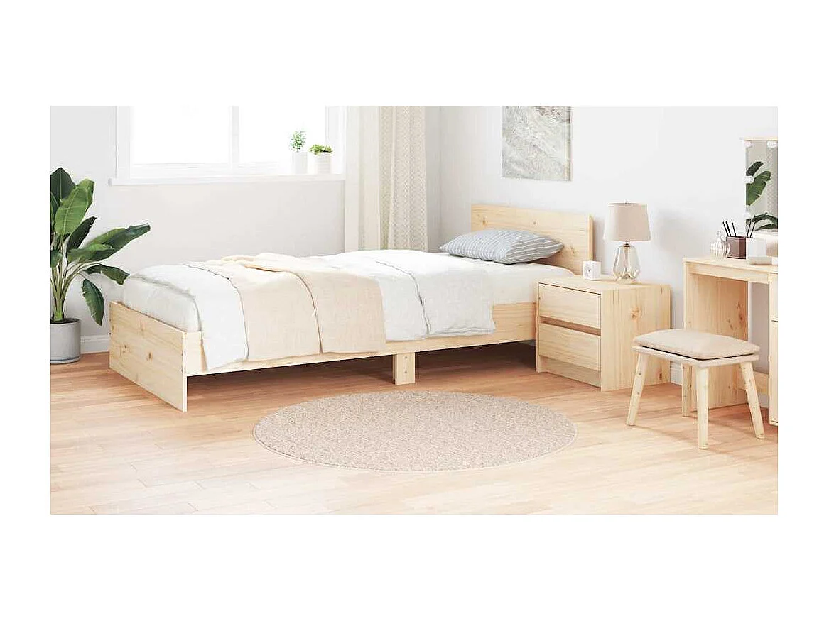 Tapis Crème 120 x 120 cm Polypropylène