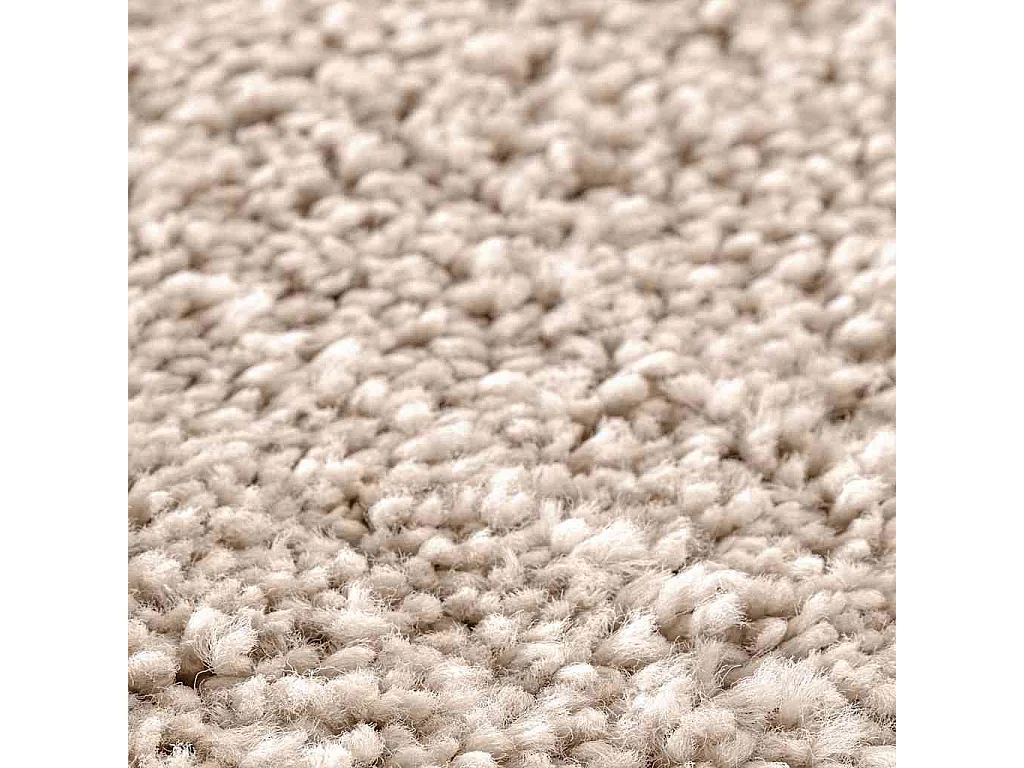 Tapis Crème 120 x 120 cm Polypropylène