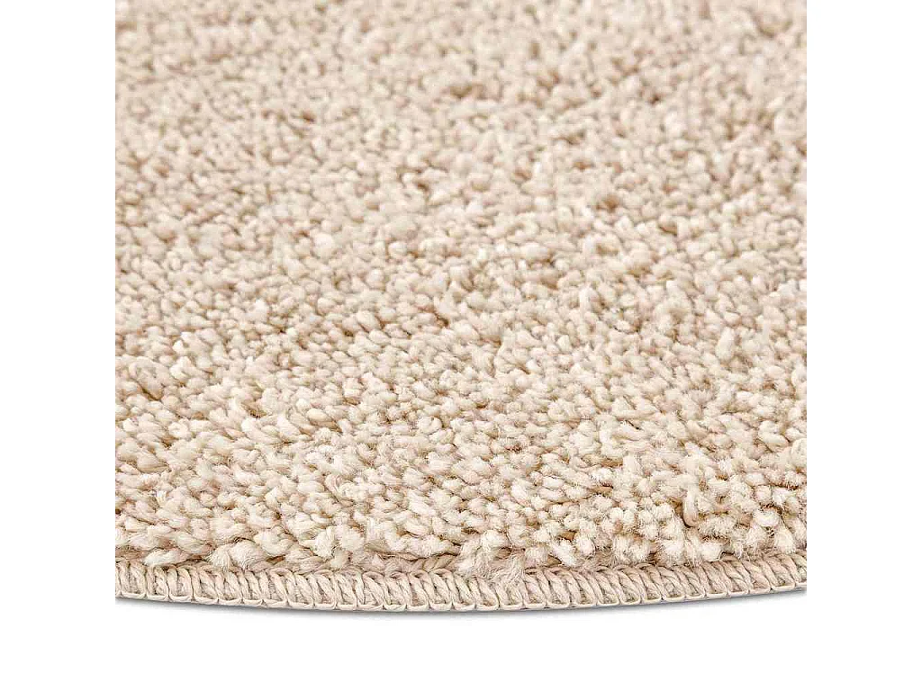 Tapis Crème 120 x 120 cm Polypropylène