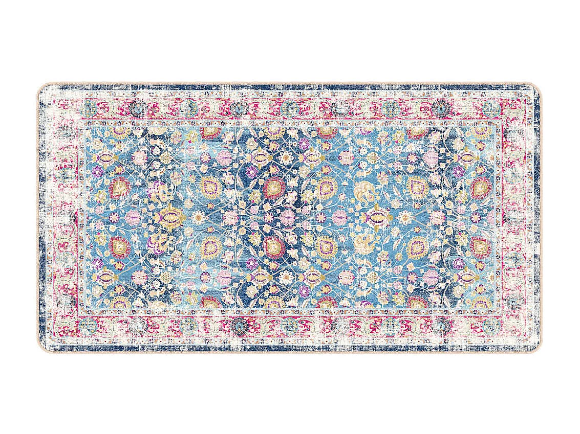 Tappeto lavabile multicolore 80x150 cm antiscivolo