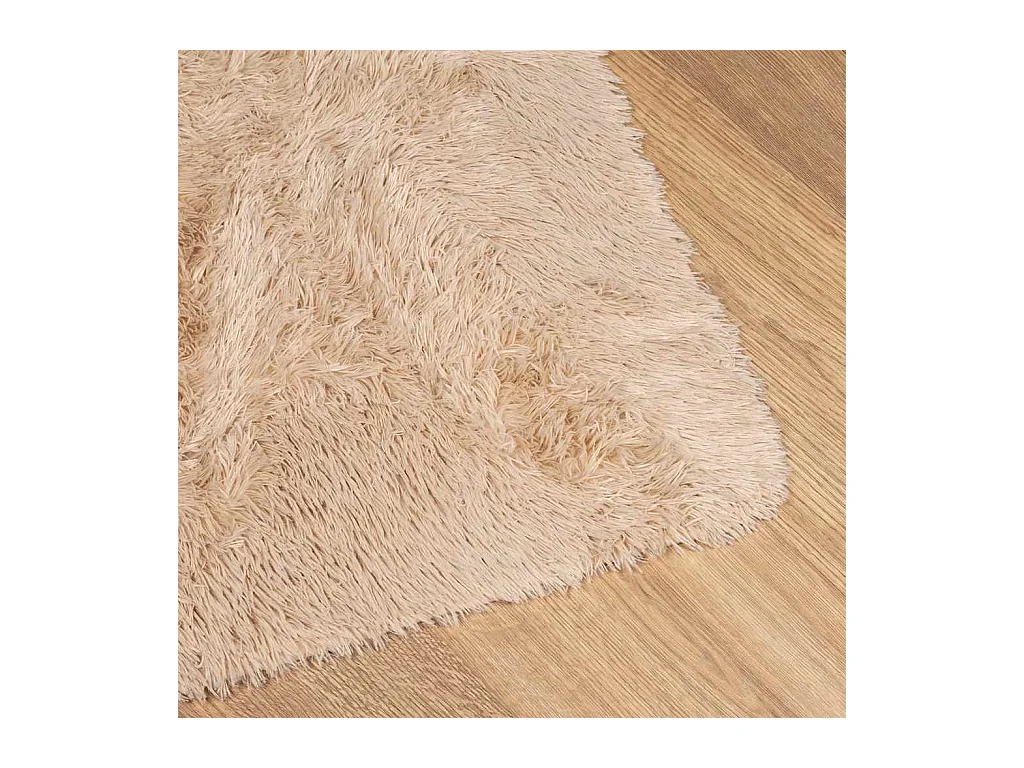 NAVARRA beige shaggy vloerkleed 240x240 cm polyester
