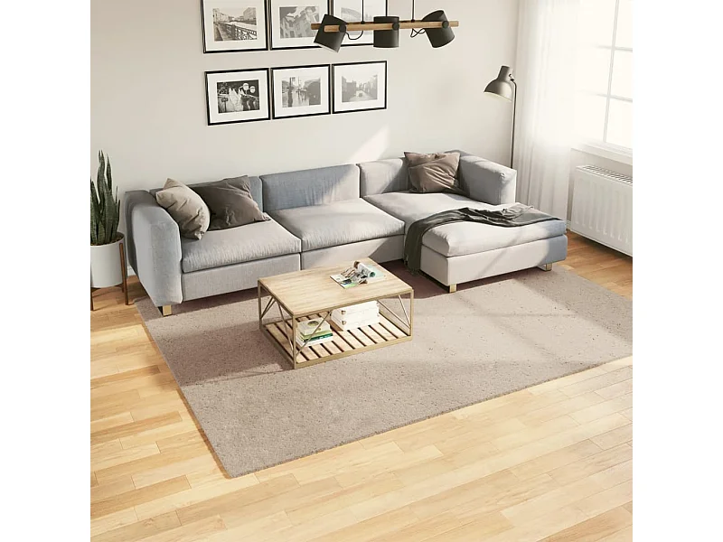 HUARTE zacht en wasbaar laagpolig vloerkleed, zand, 200x280 cm