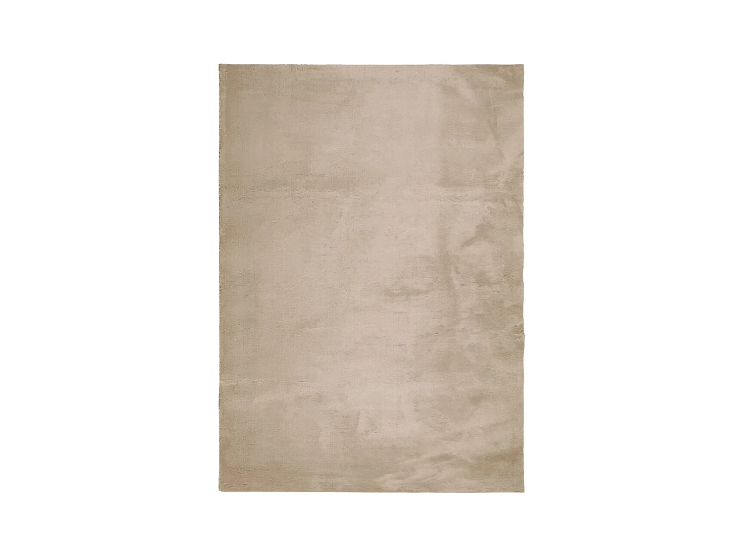 Alfombra de pelo corto HUARTE suave y lavable, color arena, 200x280 cm