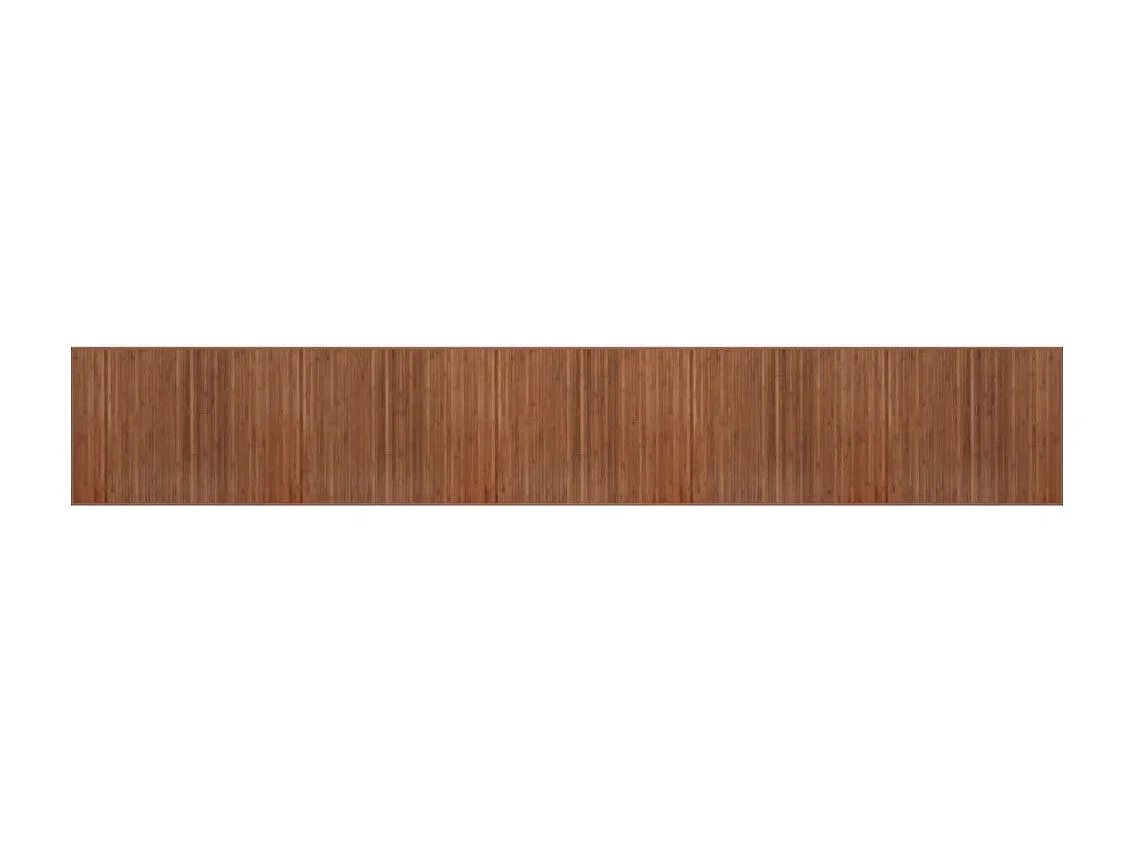 Tappeto rettangolare marrone 80x1000 cm in bambù