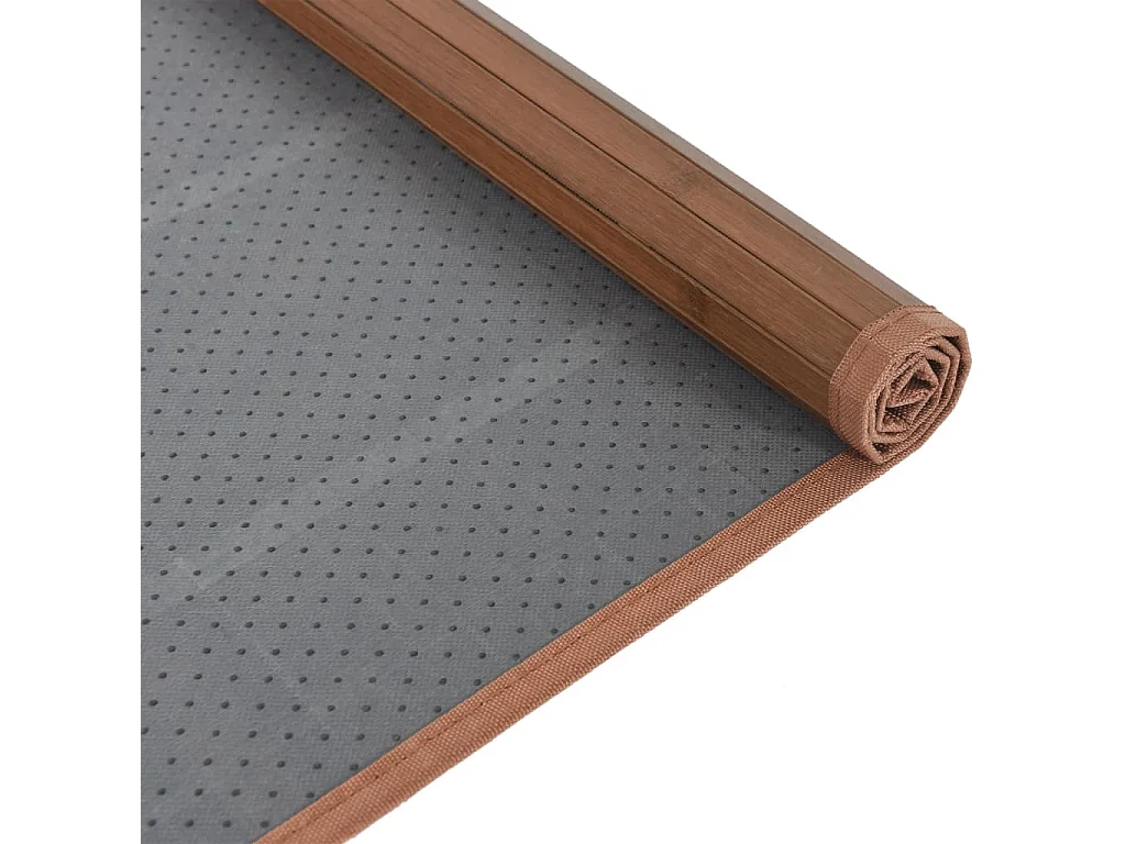 Tappeto rettangolare marrone 80x1000 cm in bambù