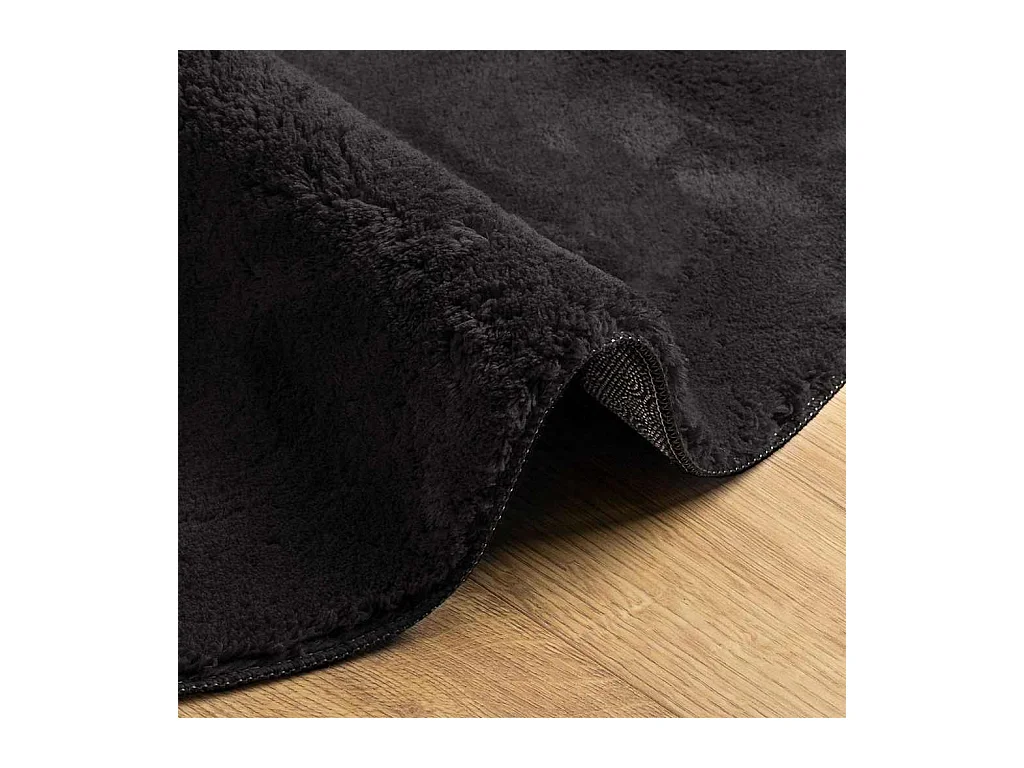 Tappeto nero 160 x 230 cm in poliestere