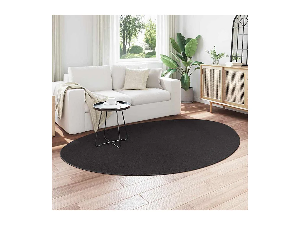 Tapis Noir 160 x 230 cm Polyester