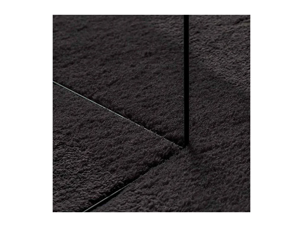Tapis Noir 160 x 230 cm Polyester