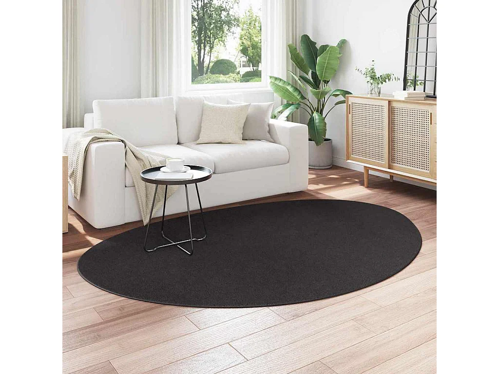 Tapis Noir 160 x 230 cm Polyester