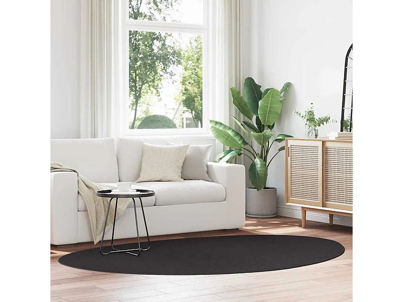 Tappeto nero 160 x 230 cm in poliestere