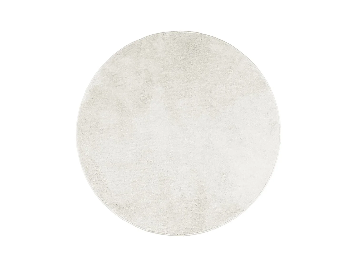 Tapis OVIEDO à poils courts crème Ø 160 cm