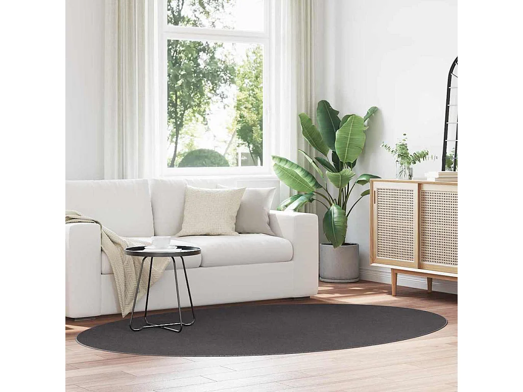 Tapis Antraciet 160 x 230 cm Polyester