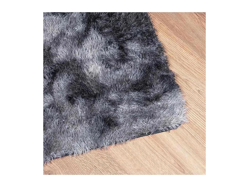 Alfombra de pelo largo NAVARRA gris oscuro 240x340 cm