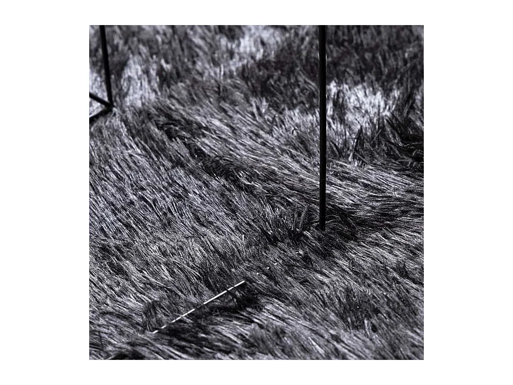 Alfombra de pelo largo NAVARRA gris oscuro 240x340 cm