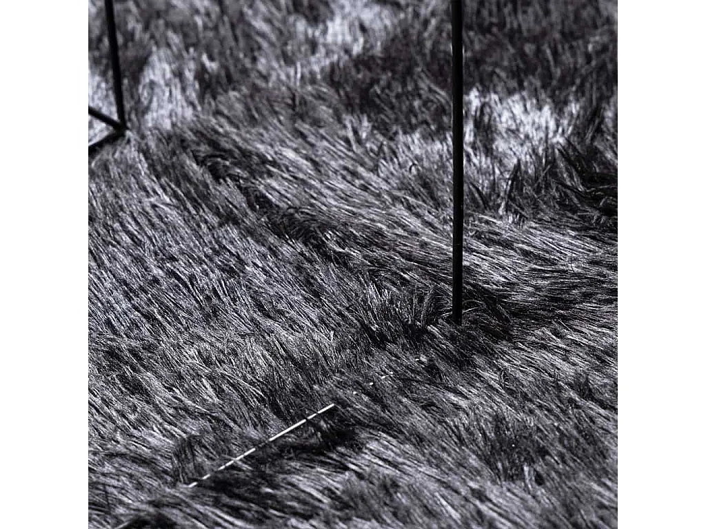 Tappeto shaggy a pelo lungo NAVARRA grigio scuro 240x340 cm