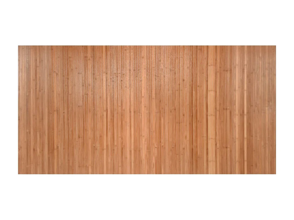 Tapis rectangulaire naturel 100x200 cm bambou