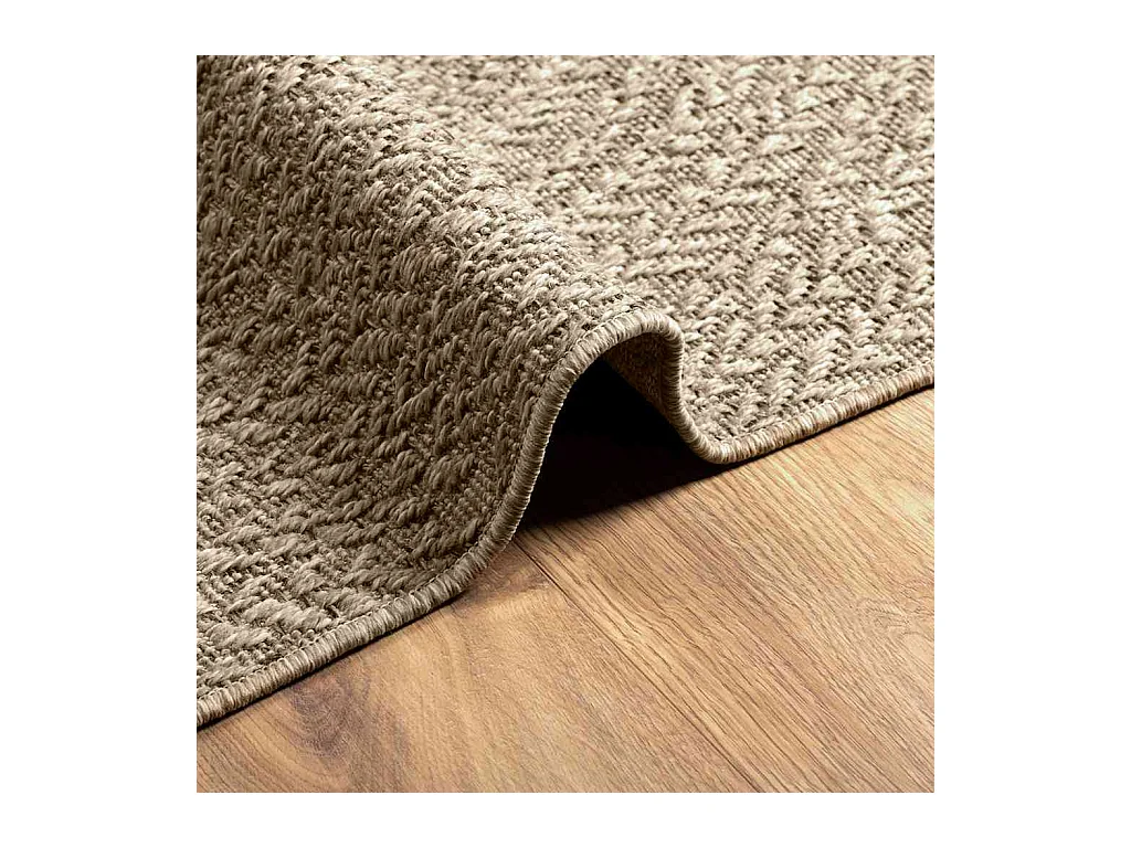 Alfombra beige ZIZUR 140x200 cm efecto yute para interior y exterior