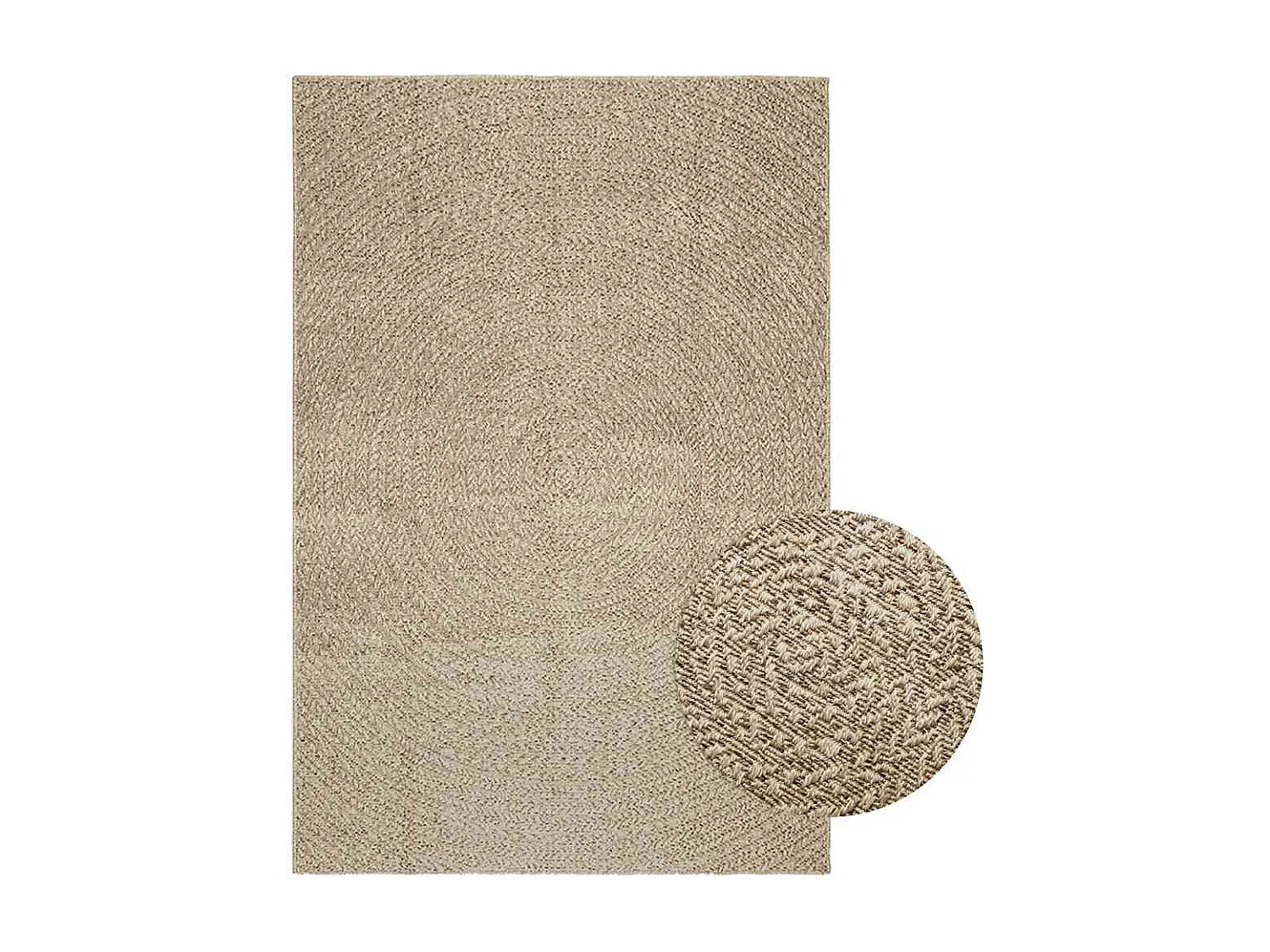 Tappeto ZIZUR beige 140x200 cm effetto juta interno esterno