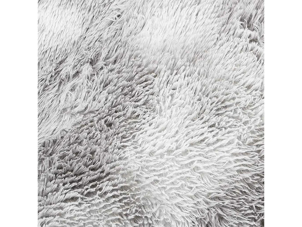 Tapis Shaggy à poils longs NAVARRA gris argenté 240x240 cm