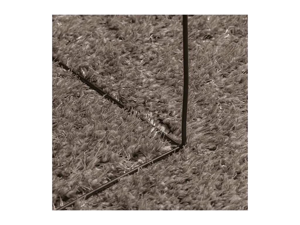 Alfombra ISTAN de pelo largo, aspecto gris brillante, 200x280 cm