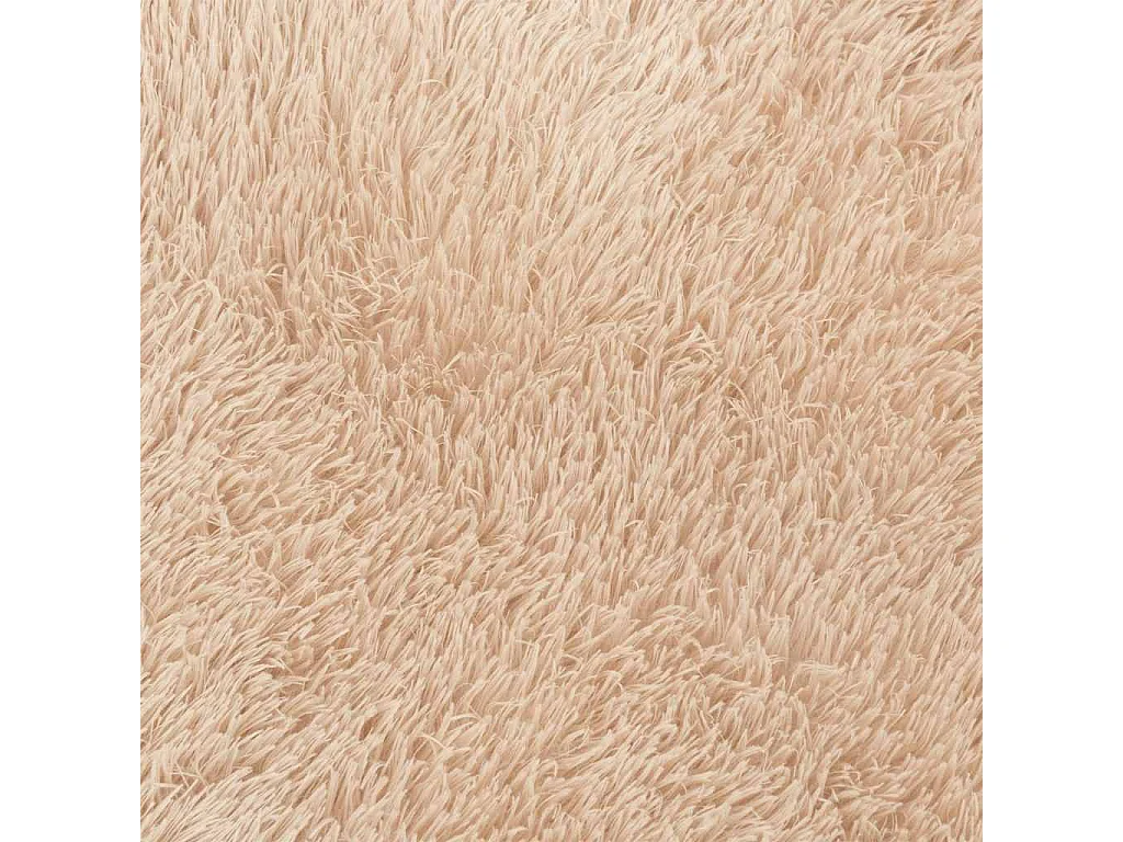 Alfombra shaggy de pelo largo NAVARRA beige 200x290 cm poliéster