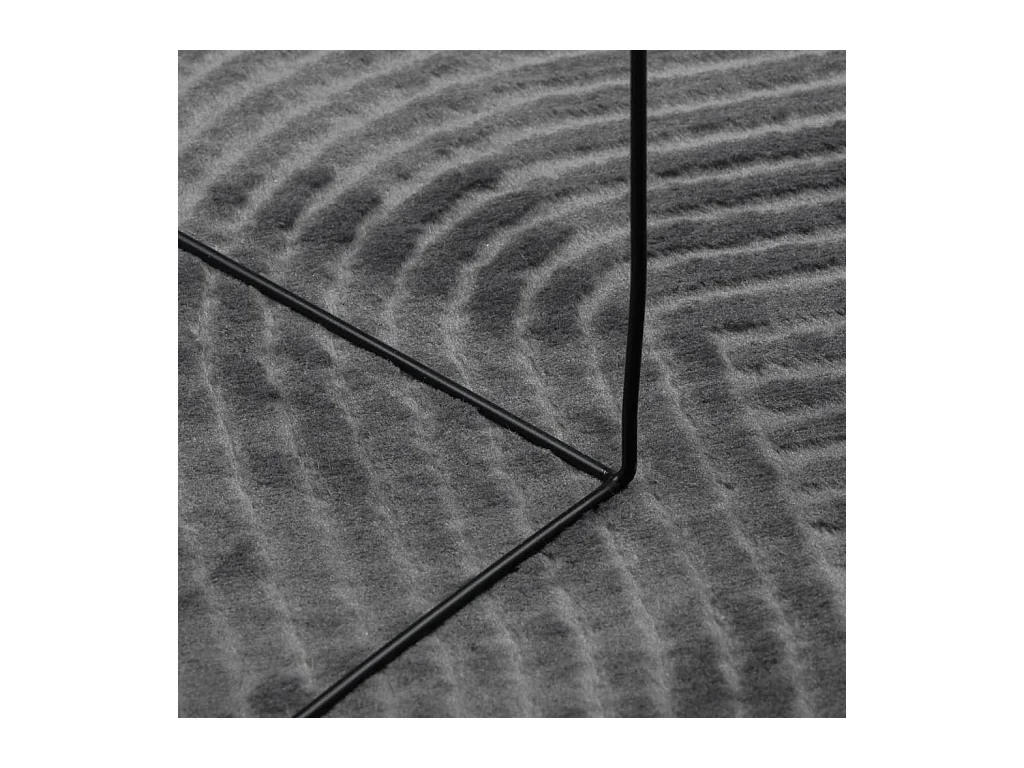 Tapis IZA poils courts style scandinave anthracite 140x200 cm
