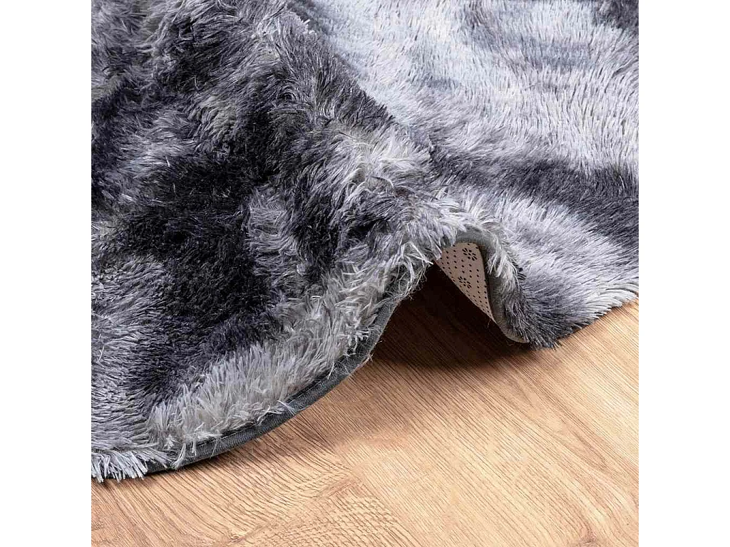 Tappeto shaggy grigio scuro NAVARRA 120x120 cm