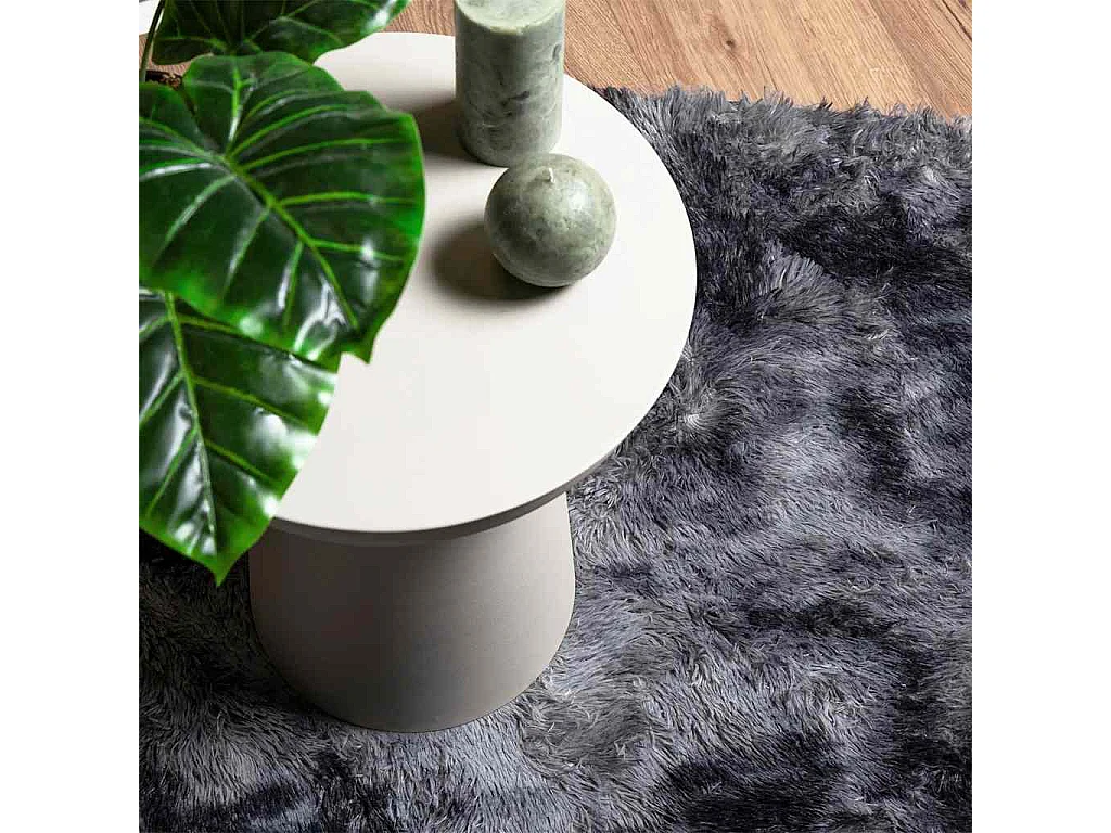 Tappeto shaggy grigio scuro NAVARRA 120x120 cm