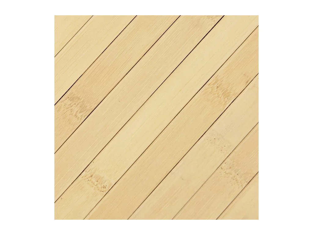 Tapis rectangulaire naturel clair 70x300 cm bambou