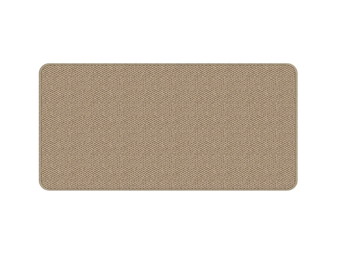 Tappeto passatoia effetto sisal sabbia 50x100 cm
