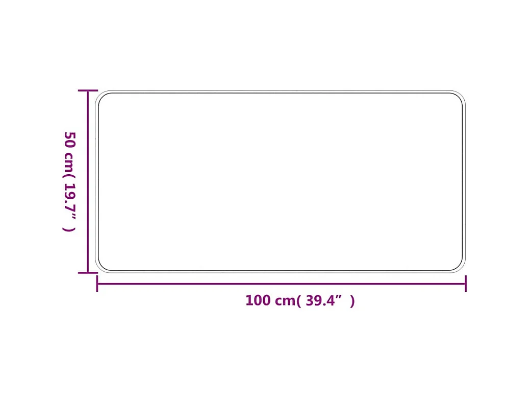 Tappeto passatoia effetto sisal sabbia 50x100 cm