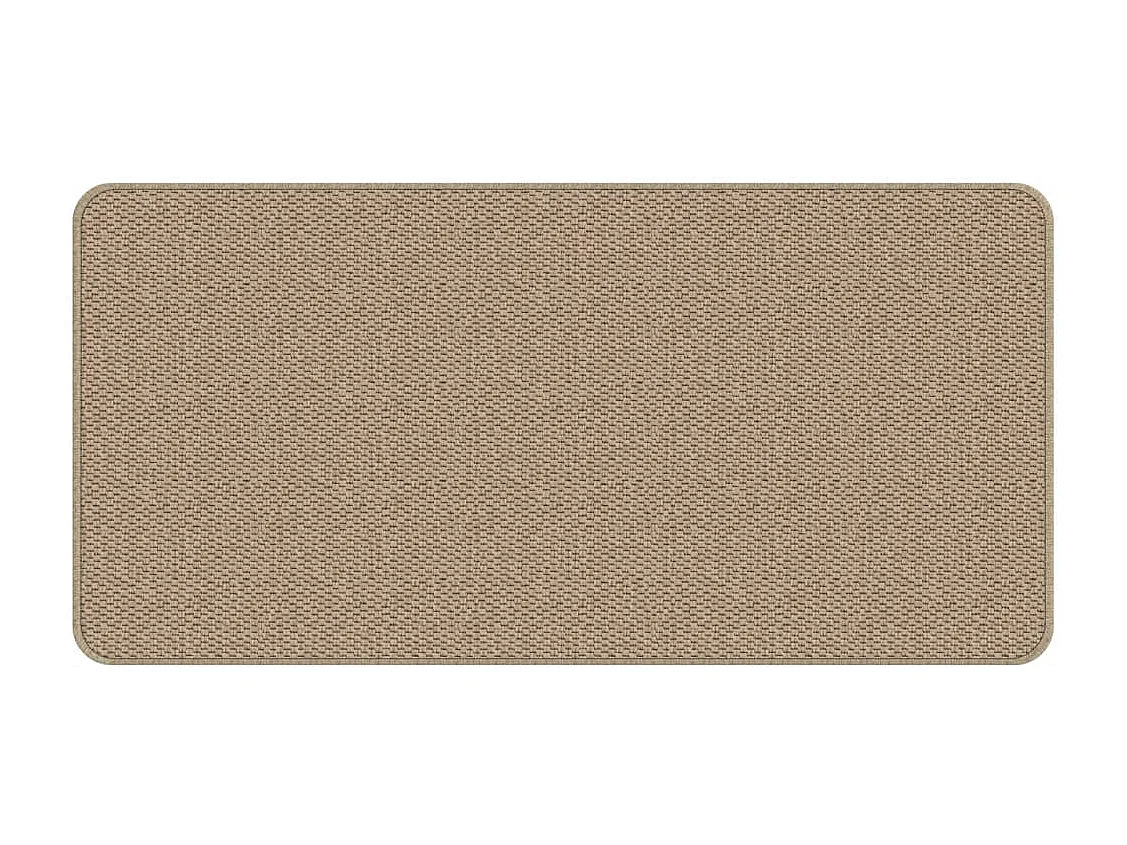 Alfombra de pasillo efecto sisal arena 50x100 cm