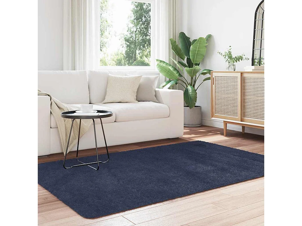 Alfombra NAVARRA Shaggy Azul Marino 130x200 cm