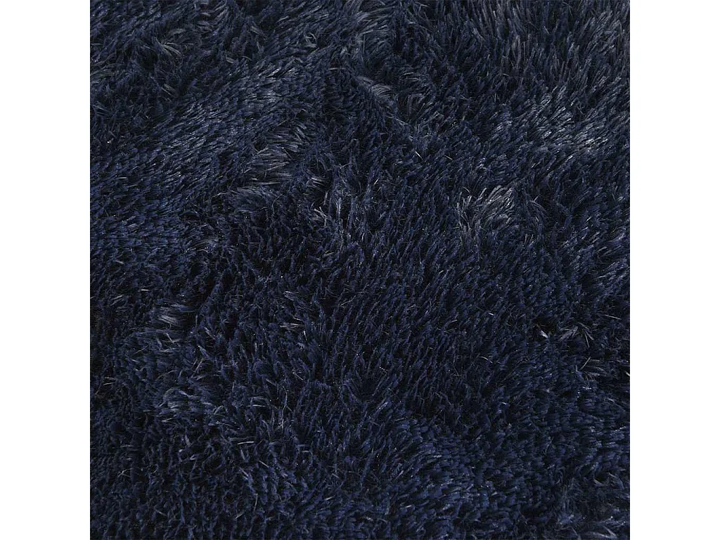 Tapis shaggy à poils longs NAVARRA bleu marine 240x340 cm
