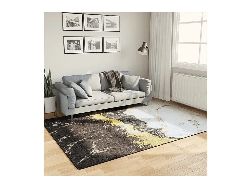 Wasbaar meerkleurig tapijt 160x230 cm antislip