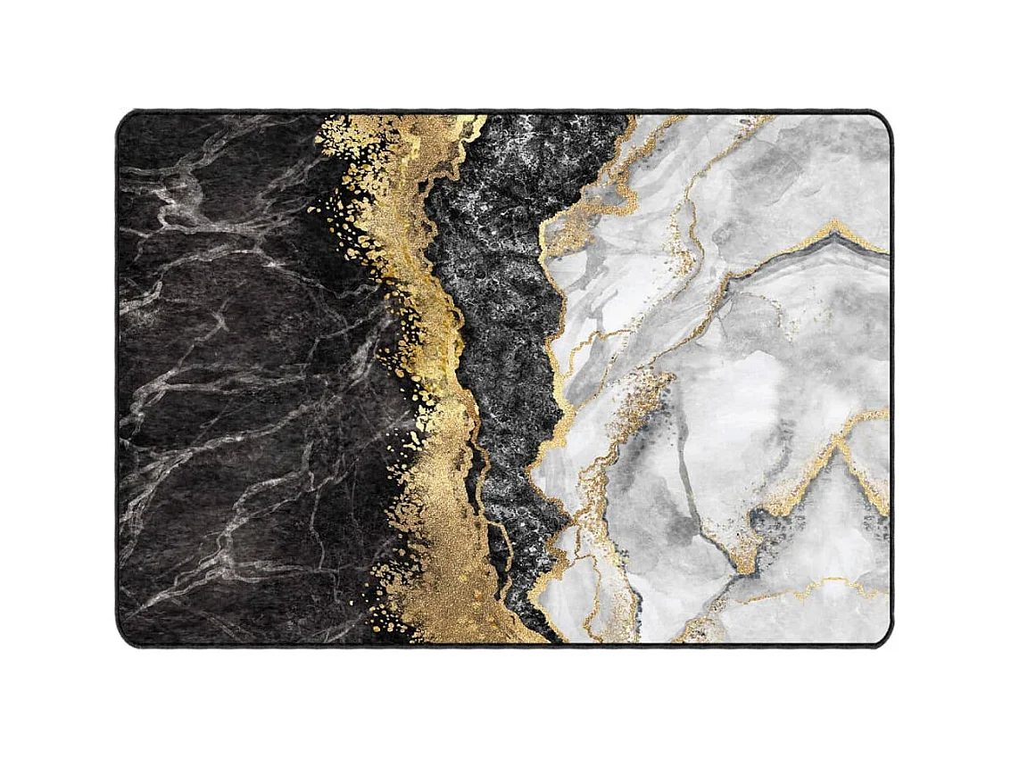 Wasbaar meerkleurig tapijt 160x230 cm antislip