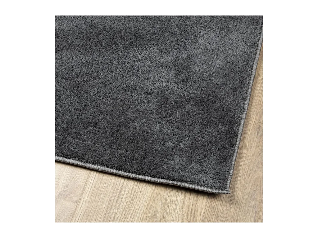 Tapis OVIEDO à poils courts anthracite 240x340 cm