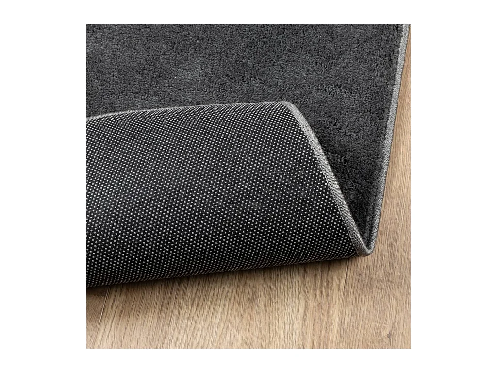 Tapis OVIEDO à poils courts anthracite 240x340 cm
