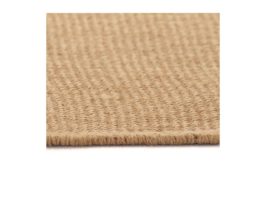 Alfombra de yute con reverso de látex 70 x 130 cm Natural