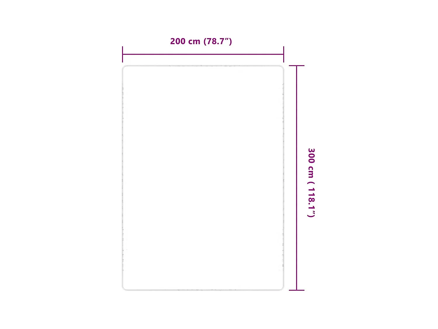 Alfombra de yute con reverso de látex 70 x 130 cm Natural